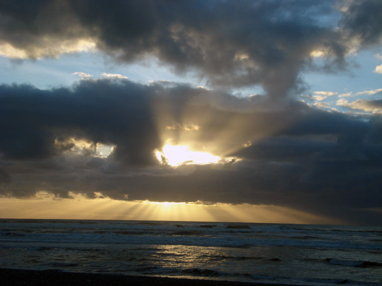 Sunset over the Tasman Sea