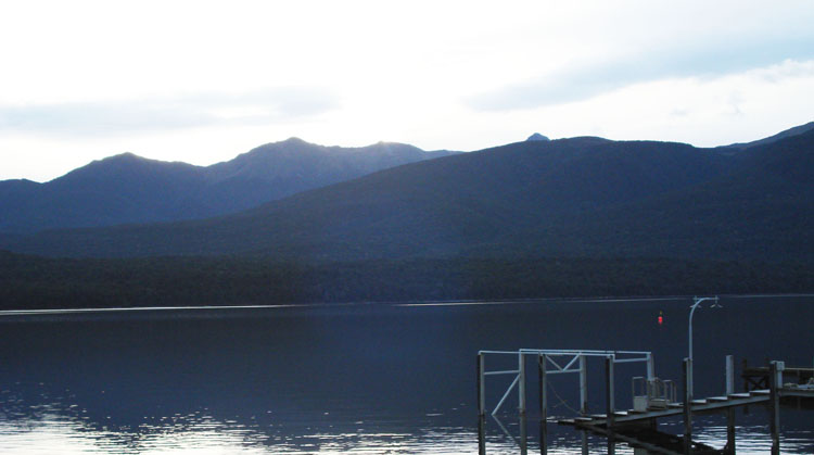 Shoreline of Lake Te Anau